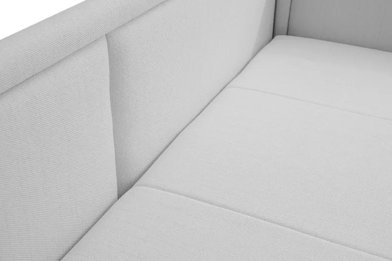 RILI Jauniešu gulta ar konteineru, gaiši pelēka, universāla bize - N1 Home