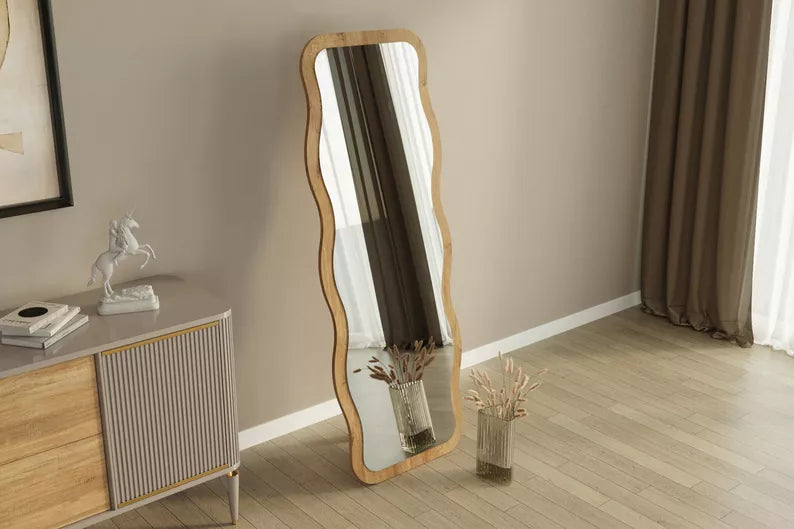 RORE Stāvspogulis 160x50 cm brūnā rāmī - N1 Home