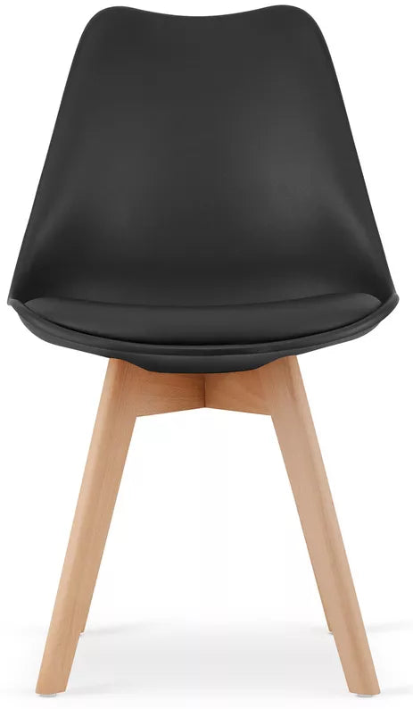 CINES Melns plastmasas krēsls - N1 Home