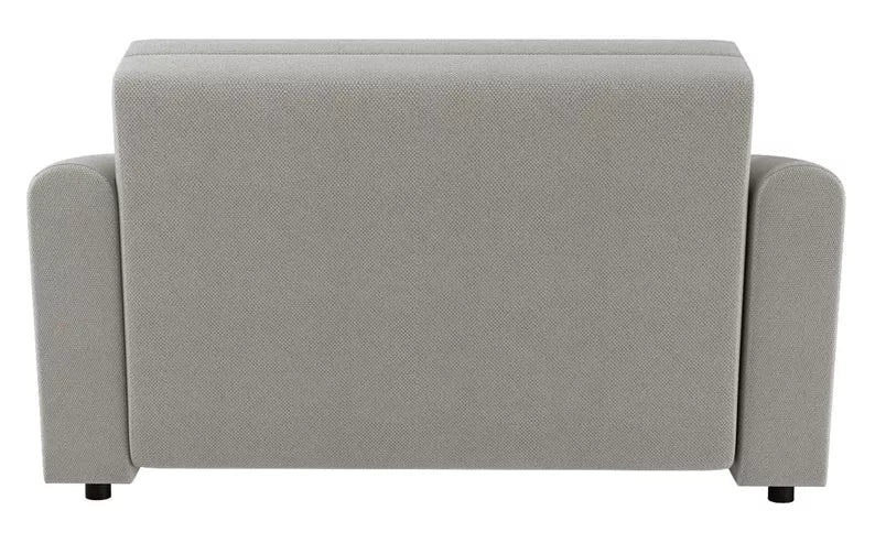 VIOSTE Divvietīgs dīvāns, 110 cm, ar glabātuvi, pelēks un bēšs hidrofobs šenils - N1 Home