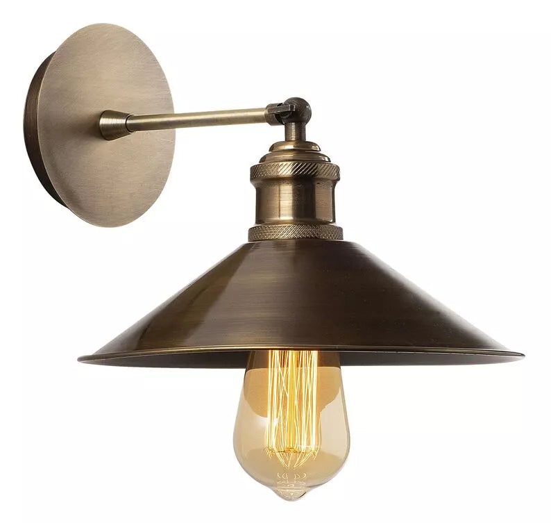 TAISE Sienas lampa cepure 24 cm diametrā zelta krāsā - N1 Home