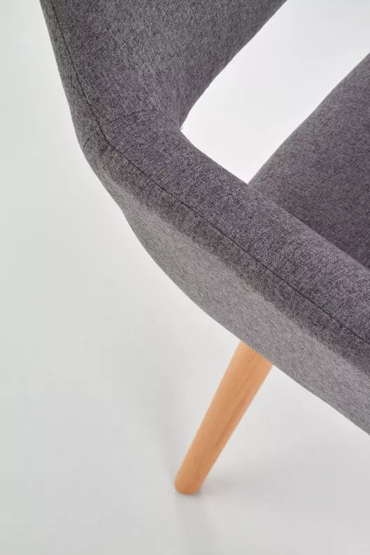 RADO Pelēks polsterēts krēsls - N1 Home