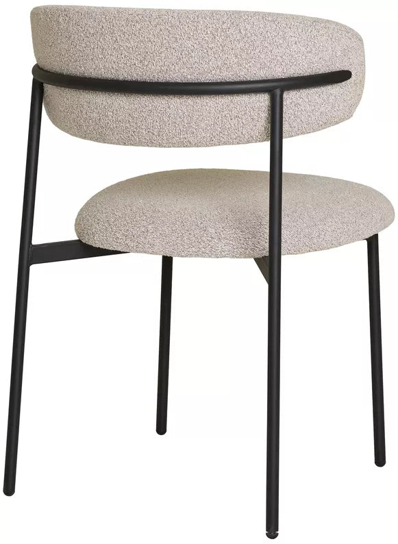 LIVEFAL Mīkstais krēsls no gaiši smilškrāsas auduma - N1 Home