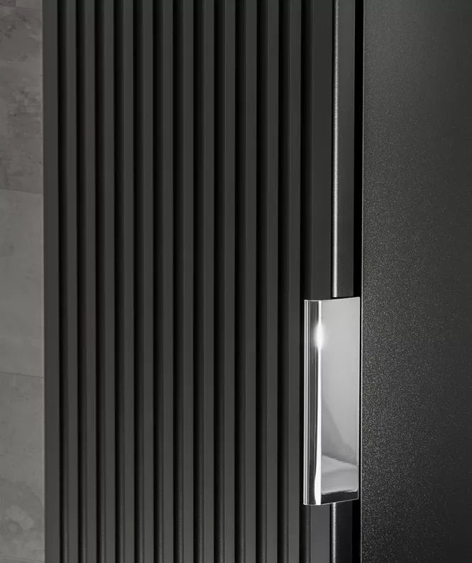 MIRNIT Vannas istabas statnis, 35 cm, piekarināms, melnas līstes - N1 Home