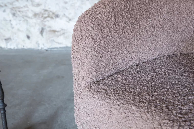 TENDY Krēsls no brūna auduma - N1 Home