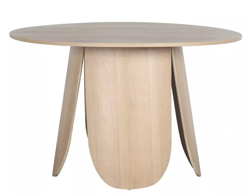 VIALIV Apaļš pusdienu galds, diametrs 120 cm, dabīgs ozols - N1 Home