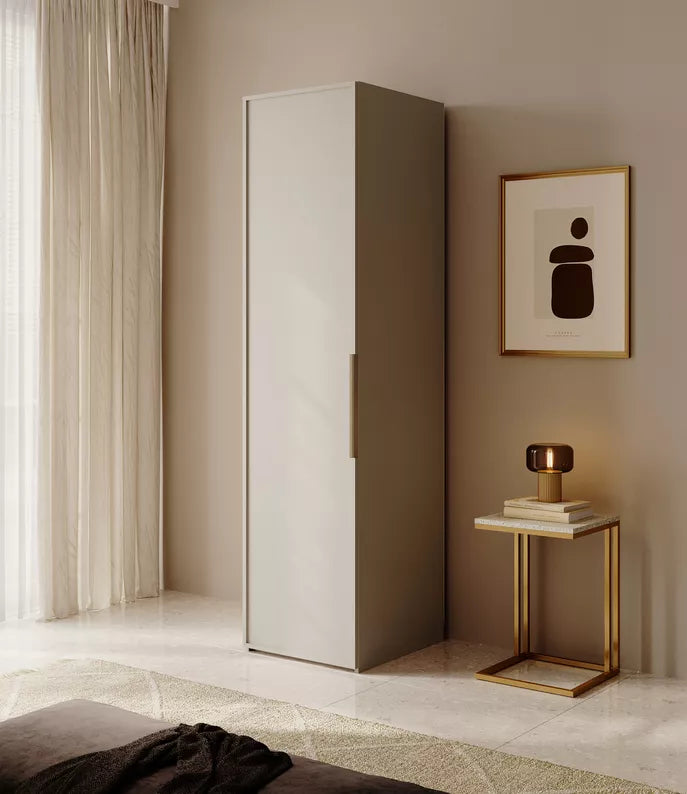 MEFRA Viendurvju skapis 50 cm, pelēks bēšs - N1 Home