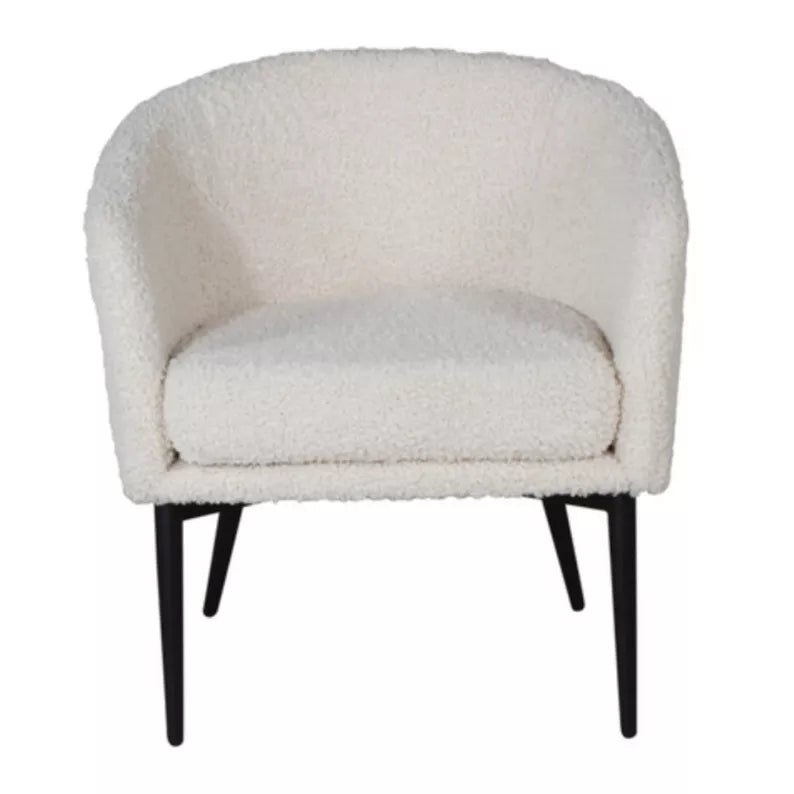 TENDY Krēsls no balta auduma - N1 Home