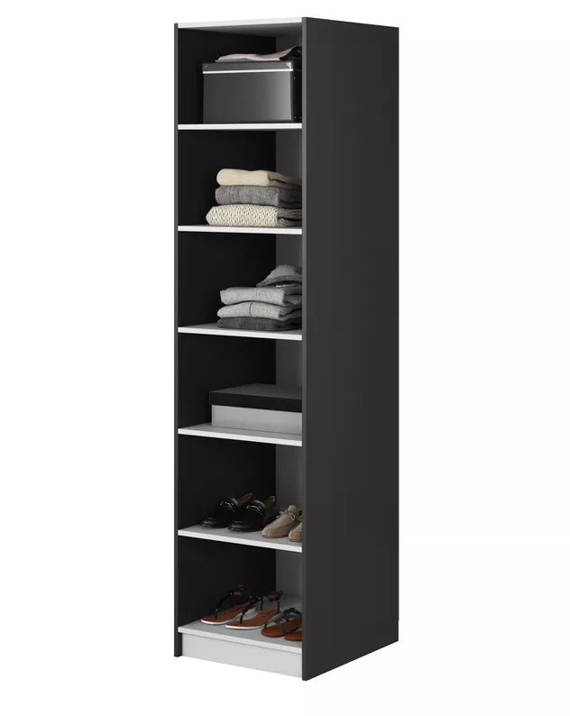 MEFRA Viendurvju skapis 50 cm, melns - N1 Home