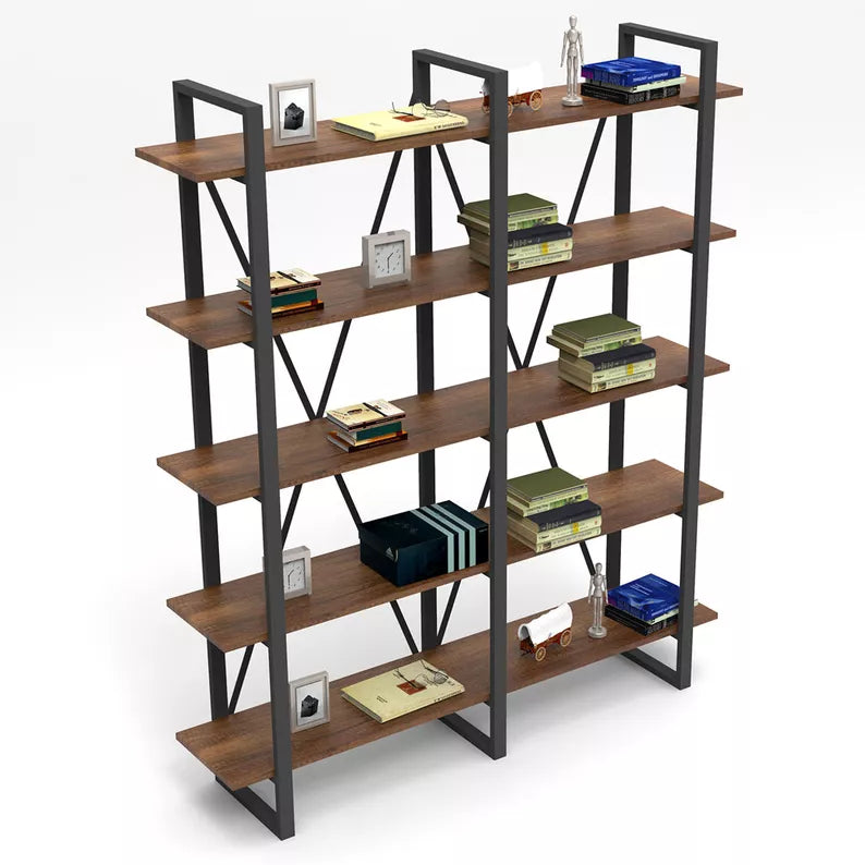 VERO antracīta/brūns grāmatu plaukts - N1 Home