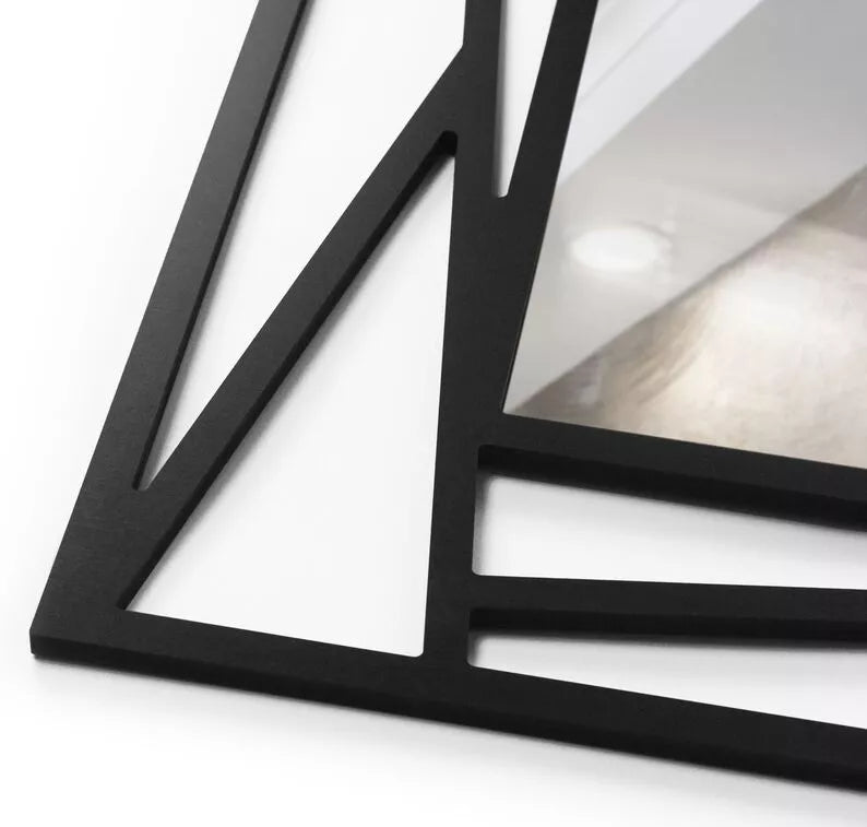 MARME Sienas spogulis 95x69 cm melnā rāmī - N1 Home