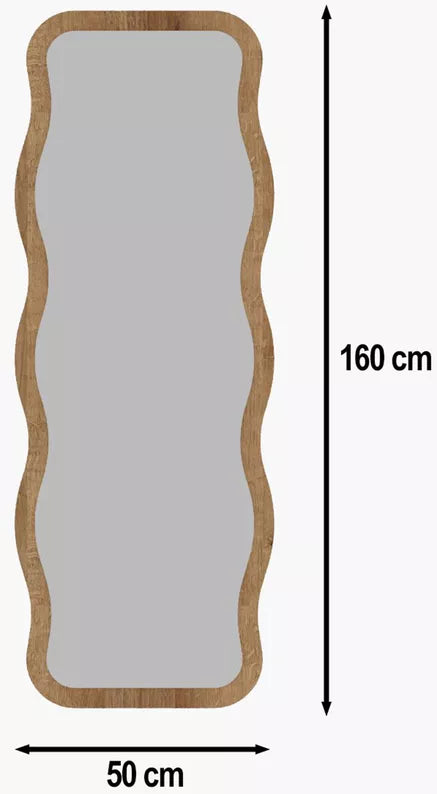 RORE Stāvspogulis 160x50 cm brūnā rāmī - N1 Home