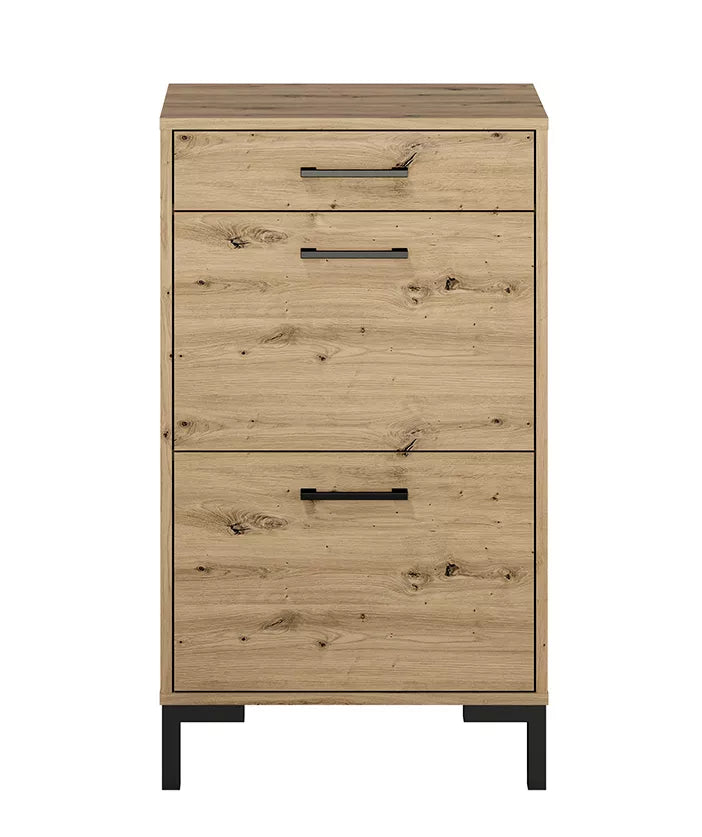 LARTI Apavu skapis 55 cm ar atvilktni, amatnieka ozols - N1 Home