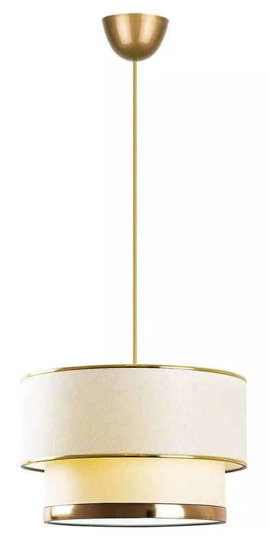 TIOFA Piekaramā lampa, diametrs 30 cm, zelta un krēmkrāsas - N1 Home