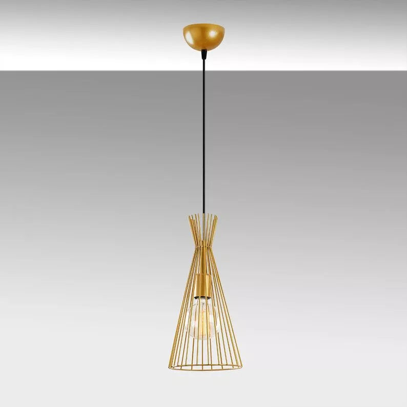 JILTO x1 trīsstūrveida zelta piekaramā lampa - N1 Home