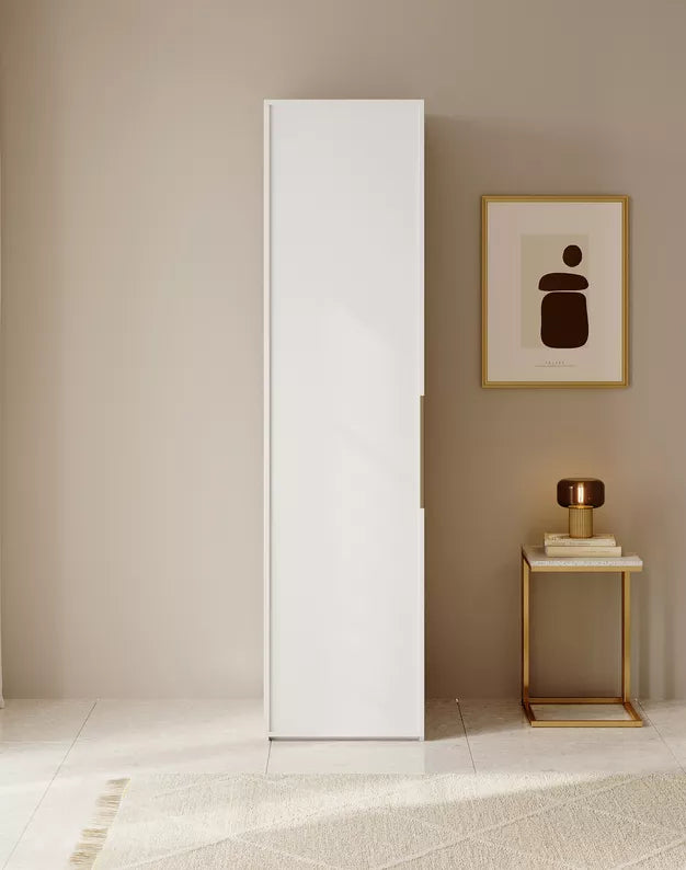 MEFRA Viendurvju skapis 50 cm, balts - N1 Home