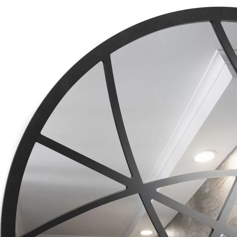 ANGME Sienas spogulis 95x69 cm ar melniem maliņiem - N1 Home