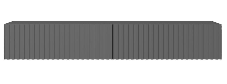 LIRETE TV skapis 175 cm grafīts ar lameles priekšpusi - N1 Home