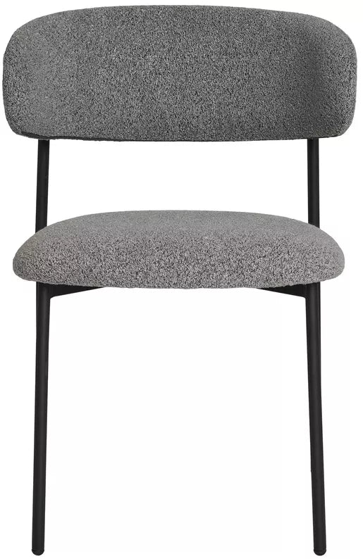 LIVEFAL Mīkstais krēsls no tumši pelēka auduma - N1 Home