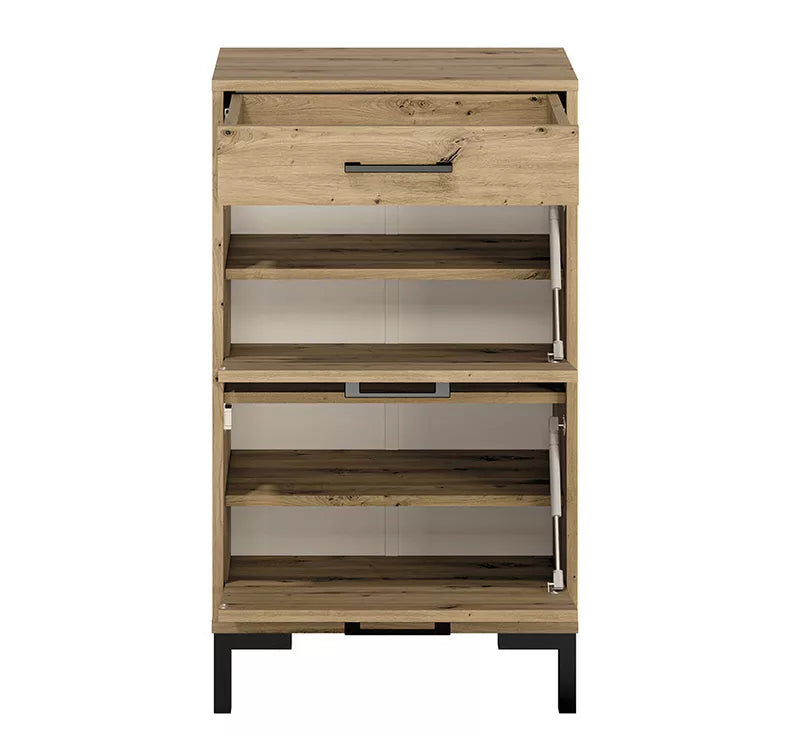 LARTI Apavu skapis 55 cm ar atvilktni, amatnieka ozols - N1 Home