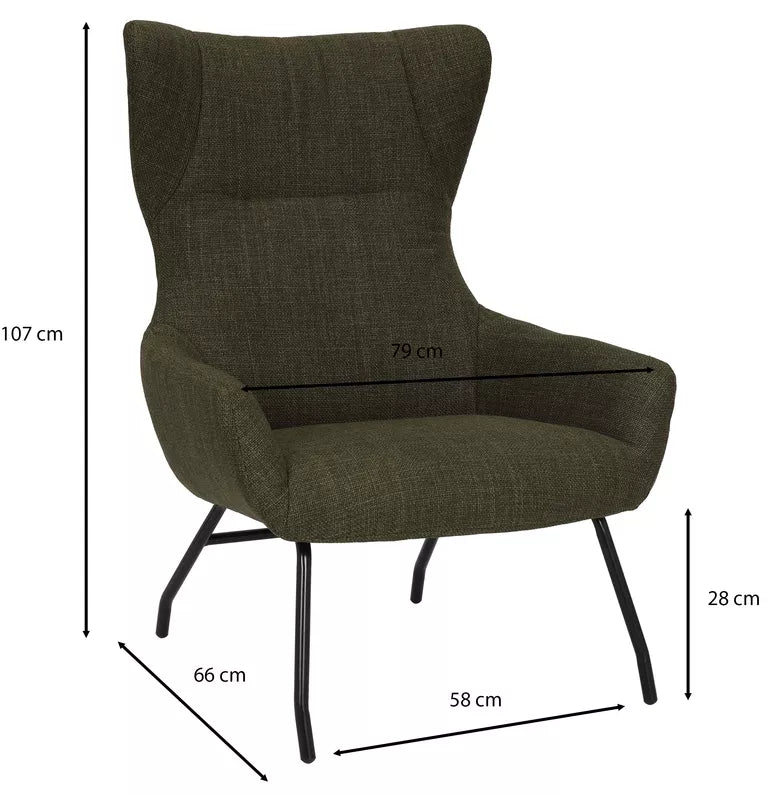 PETSU Atpūtas krēsls, olīvu pinums - N1 Home