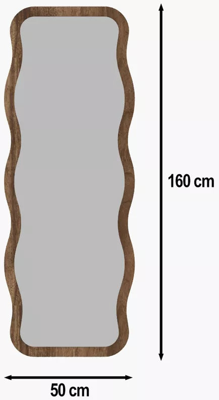 RORE Stāvspogulis 160x50 cm tumši brūnā rāmī - N1 Home