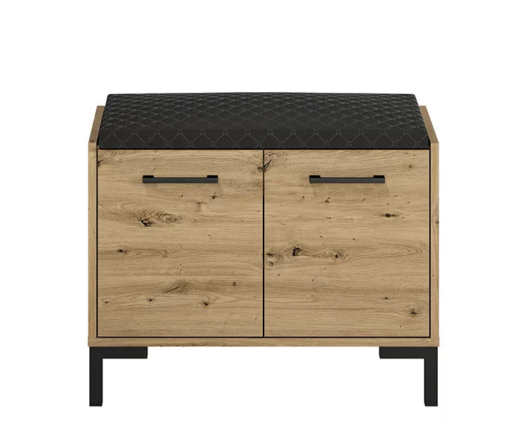 LARTI Apavu skapis 70 cm ar sēdekli, amatnieka ozols - N1 Home