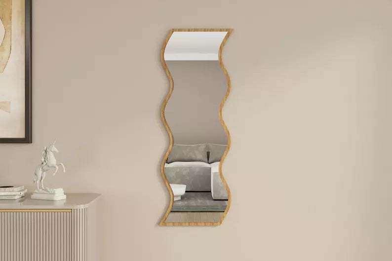 CUSTE Sienas spogulis 120x40 cm, ozols - N1 Home