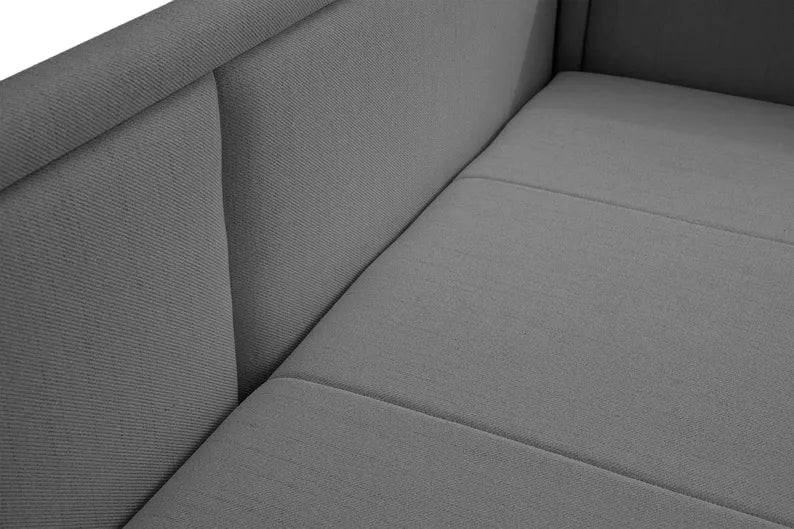 RILI Jauniešu gulta ar konteineru, tumši pelēka, universāla bize - N1 Home