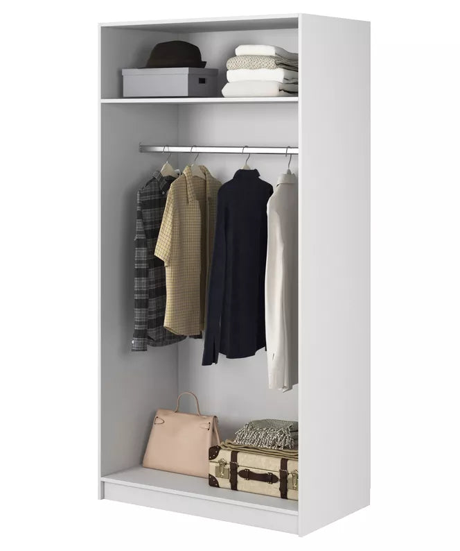 MEFRA Divdurvju skapis 100 cm, pelēks bēšs - N1 Home