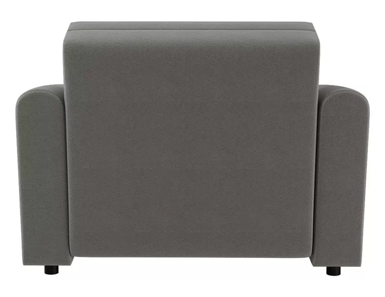 VIOSTE Atzveltnes krēsls ar glabātuvi, tumši pelēks hidrofobs šenils - N1 Home