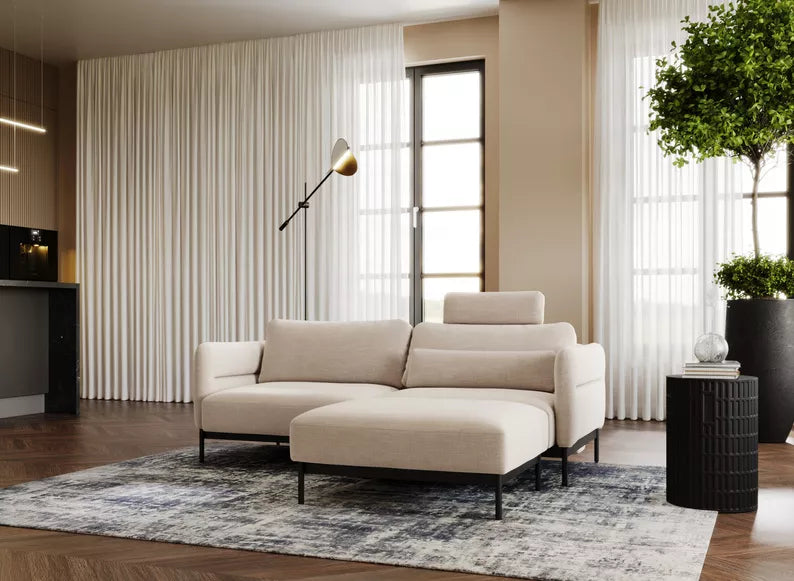 NEROSOLIA Pufs, bēša bize - N1 Home