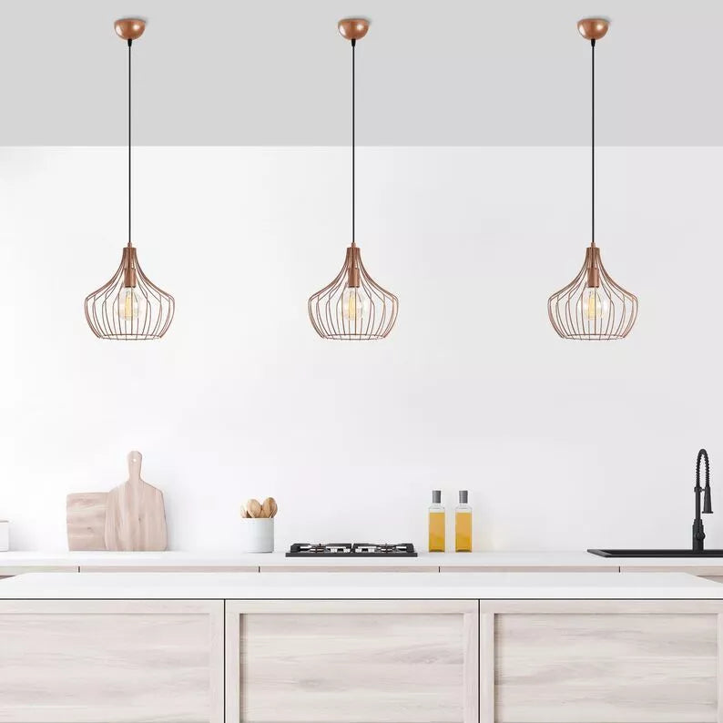 JILTO x1 noapaļota vara piekaramā lampa - N1 Home