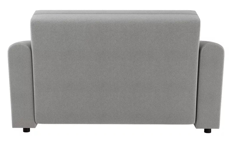 VIOSTE Divvietīgs dīvāns, 110 cm, ar glabātuvi, pelēks hidrofobs šenils - N1 Home