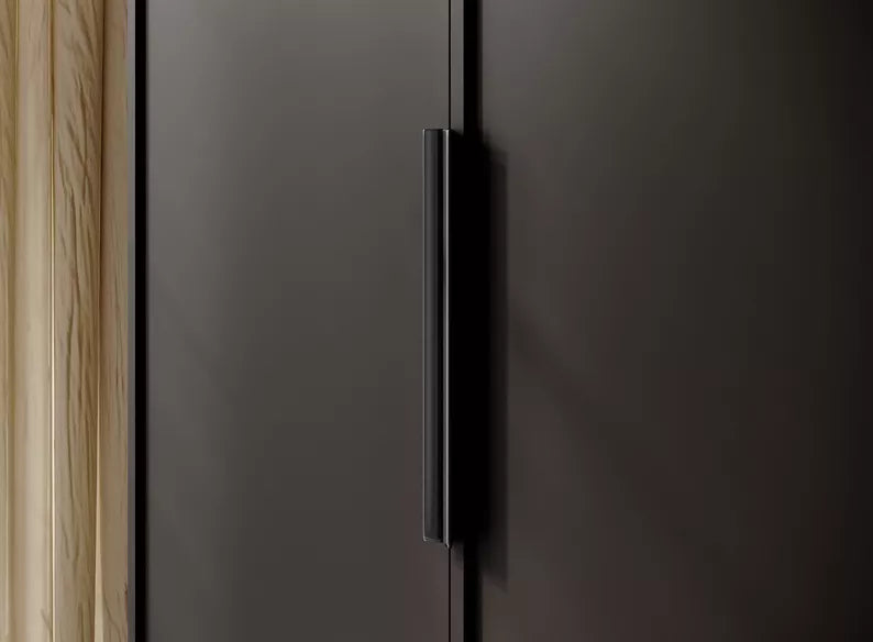 MEFRA Četrdurvju skapis 200 cm, melns - N1 Home