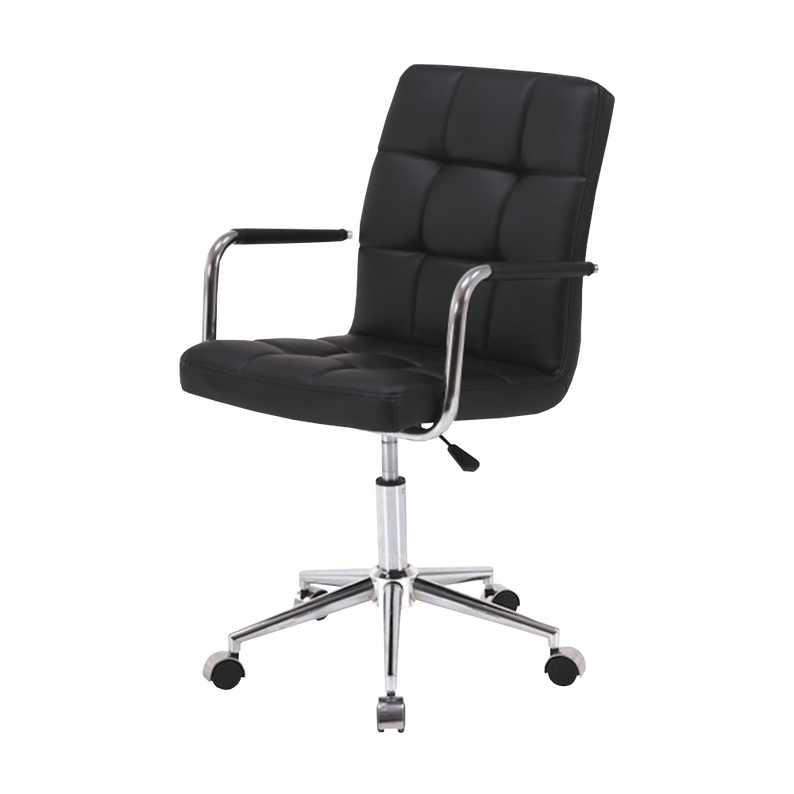 Krēsls Fils eko āda 87/51/40 cm melns - N1 Home