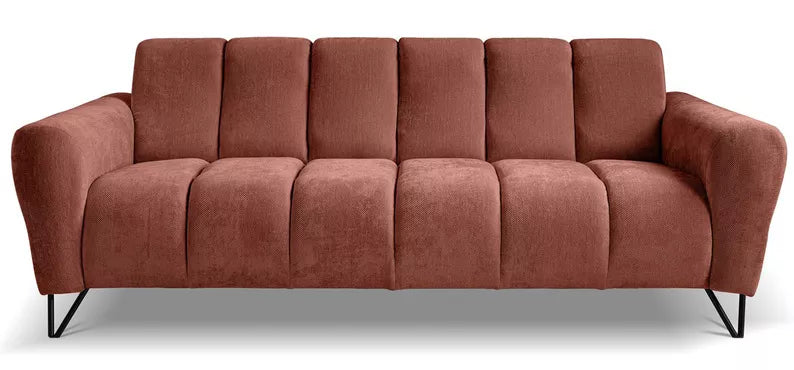 LAREVO Trīsvietīgs dīvāns, vara šenils - N1 Home