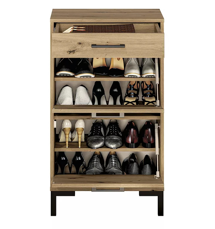 LARTI Apavu skapis 55 cm ar atvilktni, amatnieka ozols - N1 Home