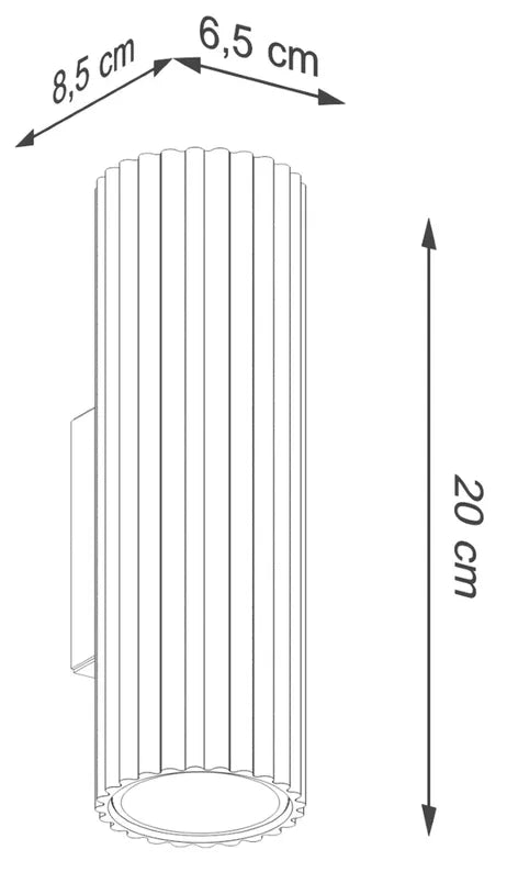 BONKAR sienas lampa, 20 cm, bēša - N1 Home