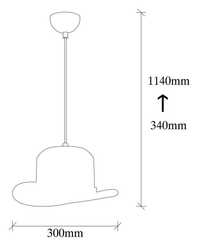 VANISI Piekaramā lampa, diametrs 30 cm, melna - N1 Home