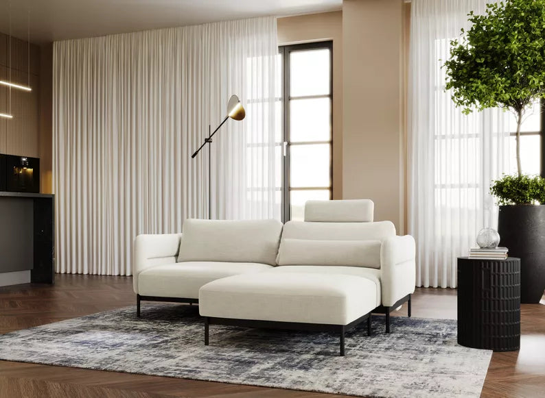 NEROSOLIA Pufs, krēmkrāsas bize - N1 Home