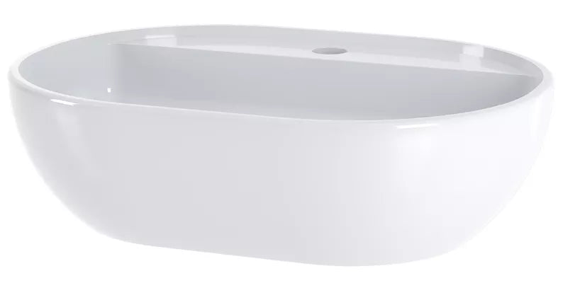 VELAV Vannas istabas skapis ar darba virsmu un izlietni, 80 cm, rievota priekšpuse, matēts melns / riekstkoks - N1 Home