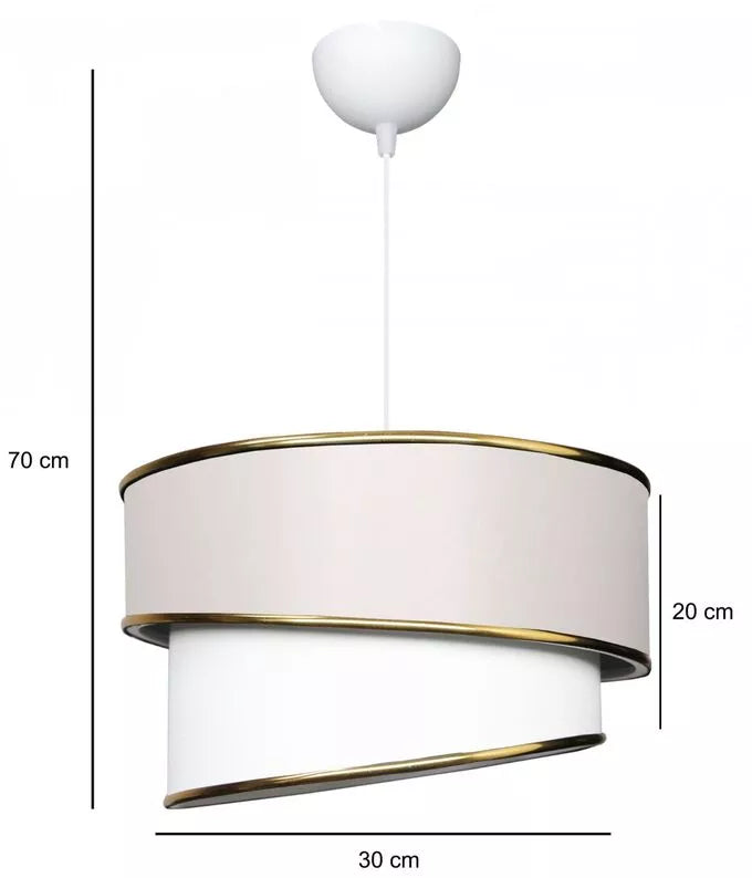 SALLYHAUS Piekaramā lampa, diametrs 30 cm, zelta un krēmkrāsas - N1 Home