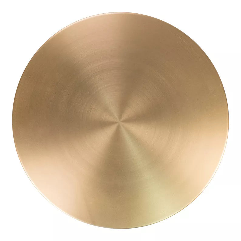 SANPRO Apaļais kafijas galdiņš 41 cm, misiņa krāsas metāls - N1 Home