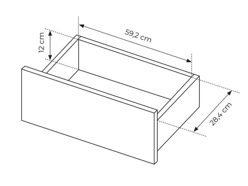 FETTO Kafijas galdiņš ar atvilktni un frēzētu priekšpusi, 68x68 cm, bēšs - N1 Home