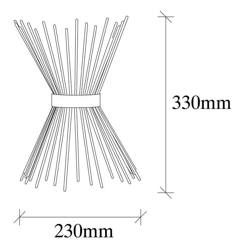 RUCHBA Moderna sienas lampa, vara - N1 Home