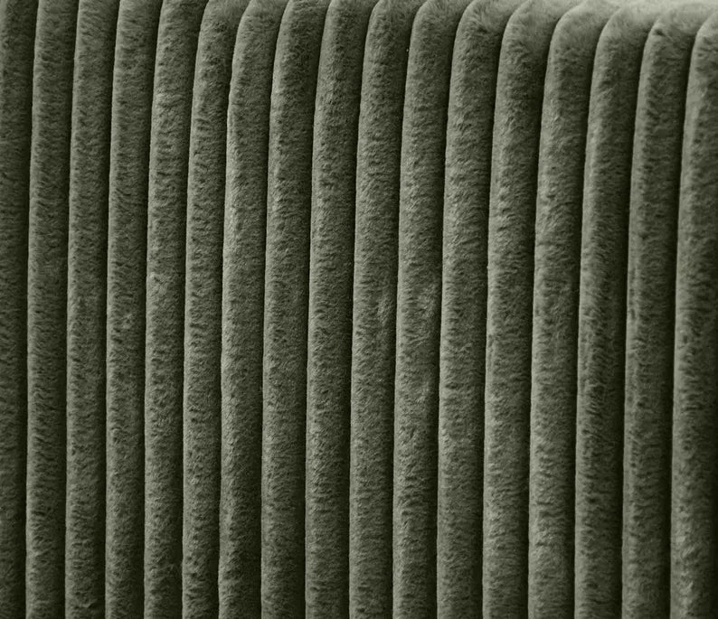 WOFAL Kontinentālā gulta 140/160/180x200 cm ar matraci un glabātuvi, olīvu biezs velvets - N1 Home