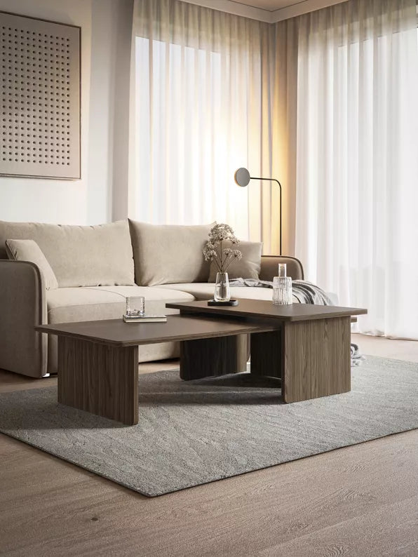 ALOS Galdu komplekts 140x90 un 90x55 cm, viskonsinas valrieksts - N1 Home