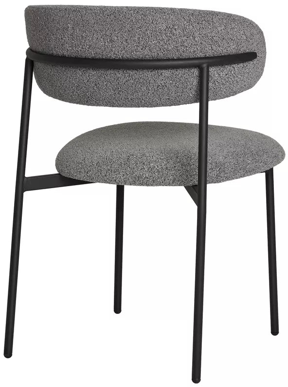 LIVEFAL Mīkstais krēsls no tumši pelēka auduma - N1 Home