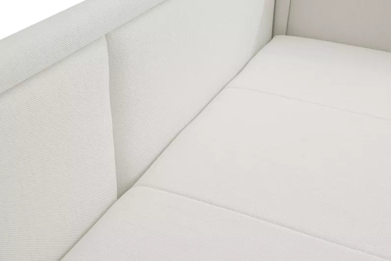 RILI Jauniešu gulta ar konteineru, krēmkrāsas, universāla bize - N1 Home